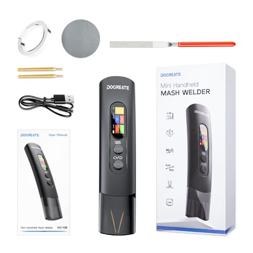 Image of Battery Spot Welder, Handheld Spot Welder 99 Gear Adjustable, Portable Mini Spot Welder for Diy 18650 Battery, Iron, Automatic and Manual Mode, Spot Welding Machine Plated Nickel Sheets 0.1-0.2mm