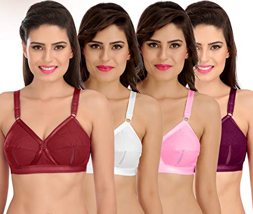 Image of SONA Women's Perfecto Full Coverage Non Padded Cotton Minimizer Bra