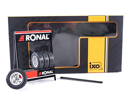 IXO - Accessories Set 4 Tyres - Ronal - 1/18, Black / Red / White, Small - Image 3