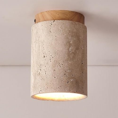 Plafonnier travertin jaune au design chaleureux pour sublimer votre foyer