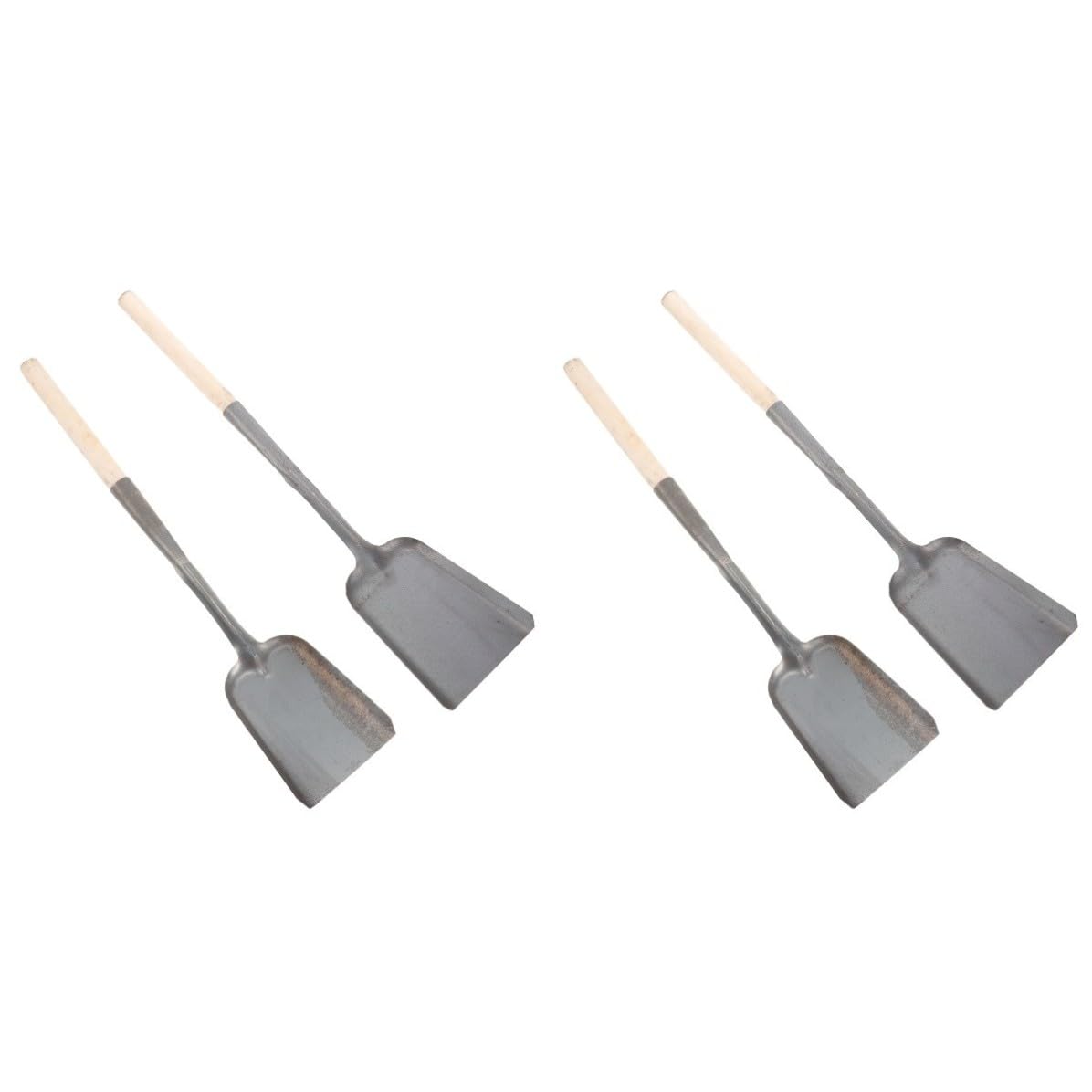 Operitacx 4 Stück Kleine Metallschaufel für Asche, Holz und Eisen,