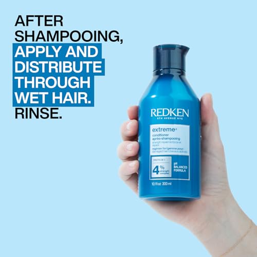 REDKEN Conditioner, For Damaged Hair, Protein, Strength Repair, Extreme - Image 6