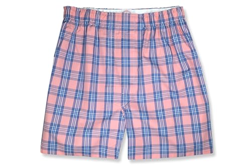 Brooks Brothers Men's Traditional Fit Big Square Plaids 100% Cotton Boxers Shorts,