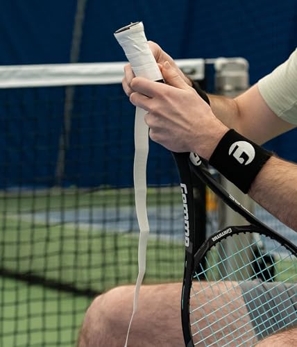 GAMMA Sports PureTac Tennis Overgrip - Extra Tacky, Moisture Absorbent, Available in White or Black, 1, 3, and 12 Packs for Tennis, Pickleball, and Badminton