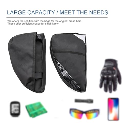 MKYOKO Für H&onda CRF1000L Africa Twin CRF1000L Abenteuersport Motorradrahmen Sturzbügel wasserdichte Tasche Werkzeugplatzierung Reisetasche Motorradzubehör