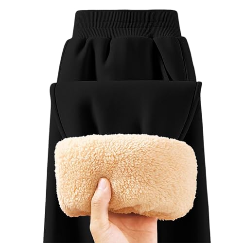 Winter Boys Thermal Sweatpants Fleece Warm Jogger Pants with Pockets Trendy Elastic Waist Trousers4