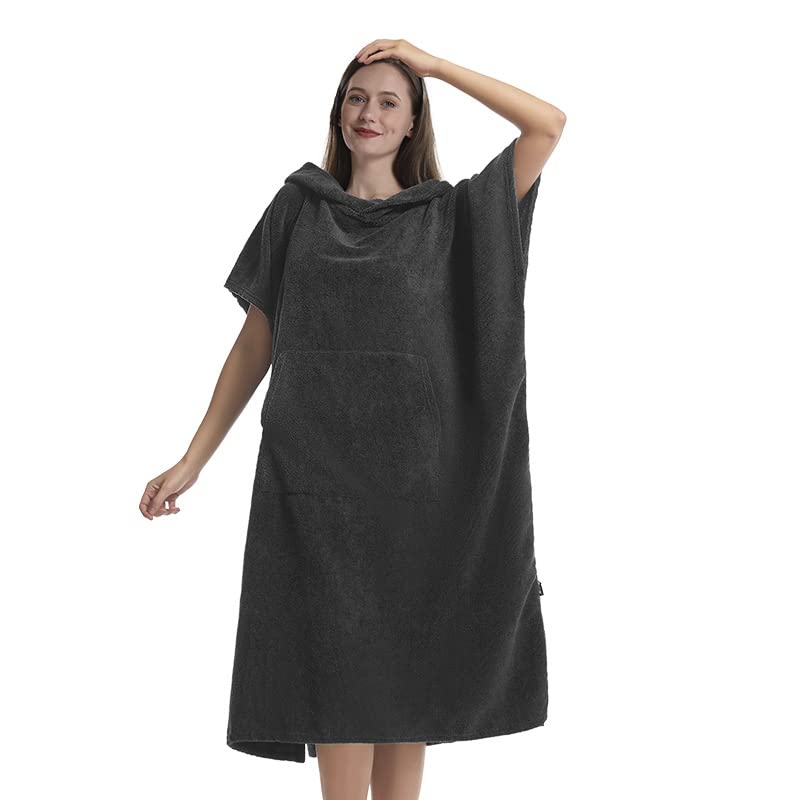 Asciugamano asciugamano da bagno extra large spesso con cappuccio asciugamano da spiaggia accappatoio ad asciugatura rapida in microfibra asciugamano poncho da surf per uomini e donne (colore: C,