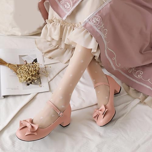 Lovely Bowknot Ankle Strap Mary Jane Princess Shoes3