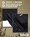 Hurley Mens Puffer Jacket - Lightweight Packable Insulated Winter Coat for Men - Weather Resistant Quilted Outdoor Jacket, Size Medium, True Black