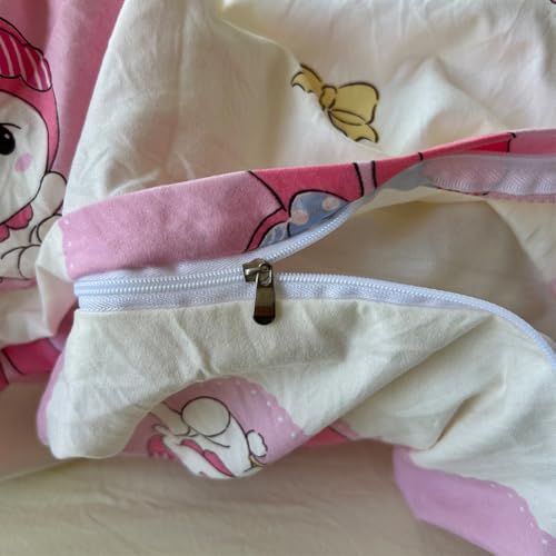 HOLY HOME Kid’s Bedding, Cartoon Duvet Cover Set 4 Piece Birthday Gift Bedclothes (Sweet Cookie, Twin)