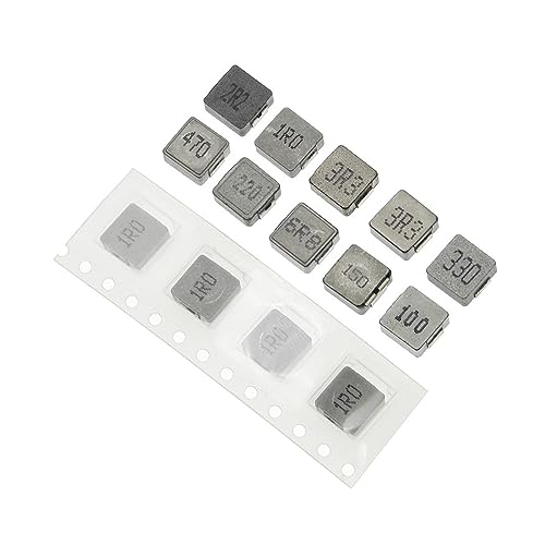 WHWRCADV 100 PCS 0630 SMD Inductance 1UH 2.2UH 3.3UH 4.7UH 6.8UH 10UH 15UH 22UH 33UH 47UH Power Inductor(100pcs 1UH-1R0)