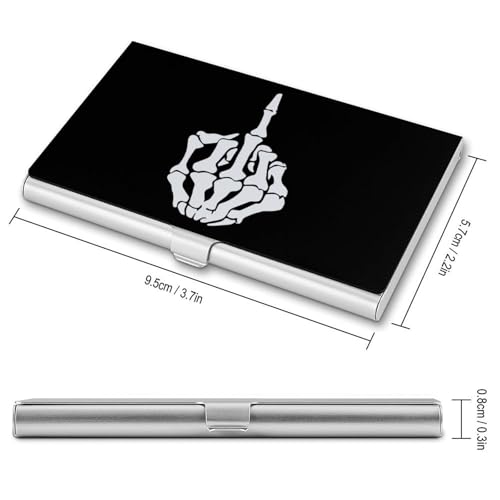 Fuck-Off-middle-finger Business Card Holder Alloy Multi Wallet Credit Card ID Pocket Name Case2