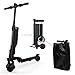 Trottinette électrique avec Batterie Externe, pneus Pleins de 5,5" - Légère et Pliable, Peut être Mise dans Un Sac à Dos, Trottinette électrique Pliante de Banlieue de 15 mph pour Adultes