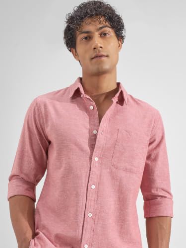 Image of Highlander Men Men's Relaxed Fit Casual Shirt | Cotton Linen | Relaxed fit | Full Sleeves|Premium Shirt for Man