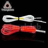 Lysee 3D Printer Parts & Accessories - trianglelab 104GT-2 Thermistor Cartridge and Heater Cartridge for hotend v6 Heater Block for Volcano Heater Block - (Size: 2PCS 12V)