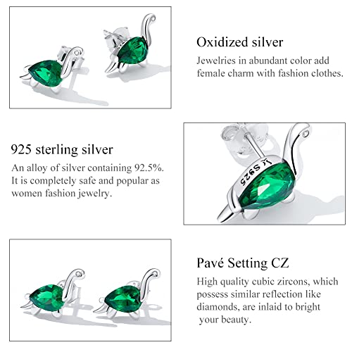 Boucles d'oreilles dinosaure vert chic pour illuminer vos soirées