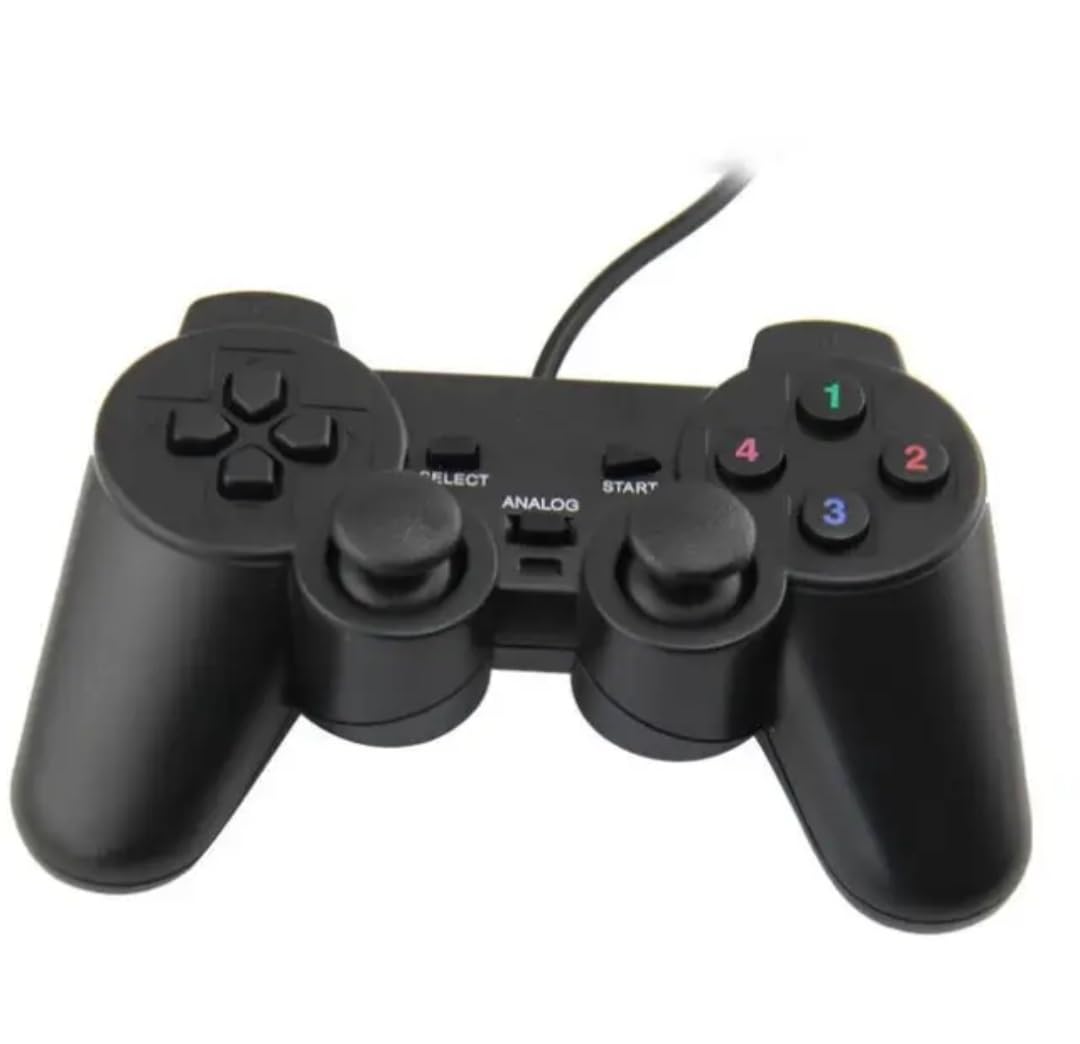 MARKIF VIBRATION GAMING JOYPAD CONTROLLER FOR PC/LAPTOP (BLACK) USB Gamepad. 1