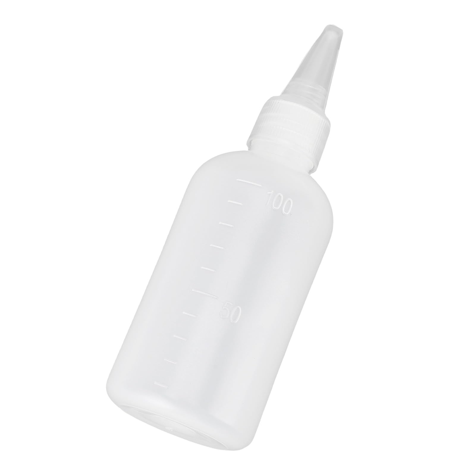 Naroote 60 szt. Plastikowe Butelki Wyciskane o Pojemności 100 Ml ze skalą, Puste Butelki z Dozownikiem Przypraw z zakrętką do Oleju Spożywczego, Sosu, Farby, Kleju