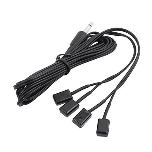 Inteset 4 Head IR Emitter/Blaster Cable for IR Repeaters and Extenders