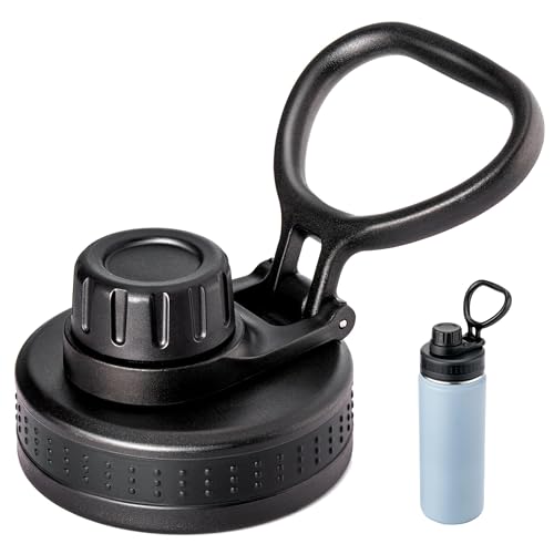 Prurex Spout Replacement Lid for Hydrapeak Wide Mouth 14 26 32 40 50 oz Bottles Chug Lid with Ergonomic Handle Leak-Proof Spout for Gym Hiking BPA-Free