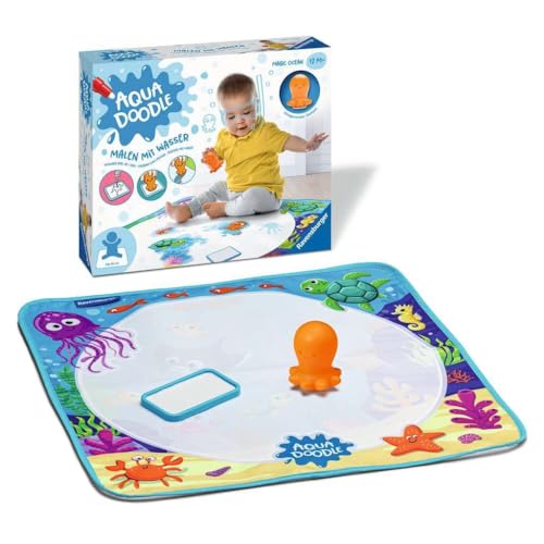 Ravensburger 4568 Aquadoodle Magic Ocean Tampon et découverte sans Taches avec de 'eau Kit de tampons avec Tapis Magique en Tissu pour bébés à partir de - vue 3