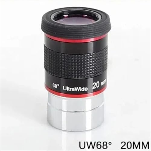 Accesorios para telescopios astronómicos de alta potencia y ocular gran angular 68 grados de 20mm 6