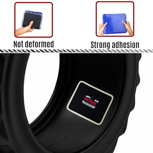 Image of Radial Tyre Repair Patch No.45 - Box of 5 Pcs | Heavy-Duty Self-Vulcanizing Puncture Patch for Car, Truck, Tractor & Bus Tyres | Professional Tubeless & Tube Tyre Repair Kit, Durable