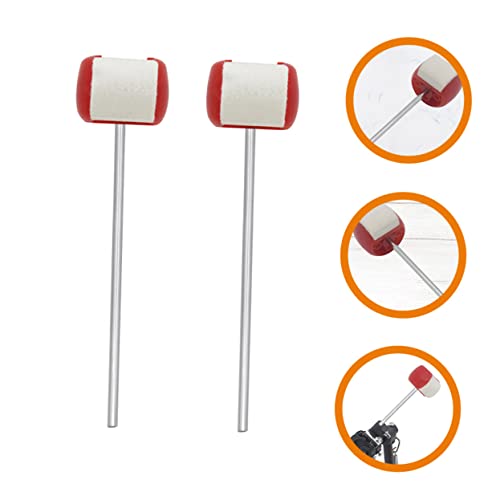 2pcs Felt Drum Beater para pedal de bombo miniatura 3