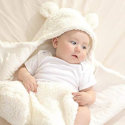 Baby Swaddle Blanket Boys Girls Cute Cotton Plush Receiving Blanket Soft Newborn Sleeping Wraps for Infant 0-6 Months - Image 7