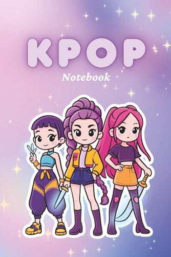 KPOP Aesthetic Composition Notebook | Cute Huntrix Girls Journal | 6x9 Wide Ruled,...