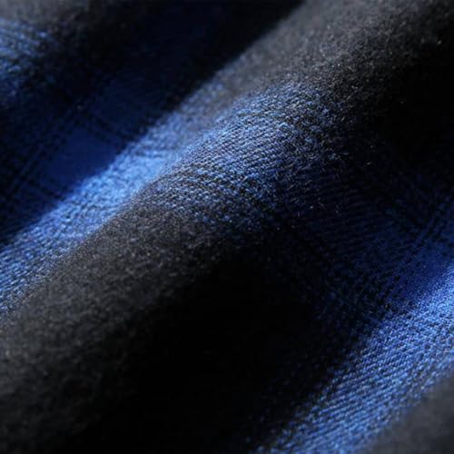 Button Down Shirt for Men Lightweight Long Sleeve Plaid Casual Shirt Jackets Spring Fall Relaxed Fit Shirts4