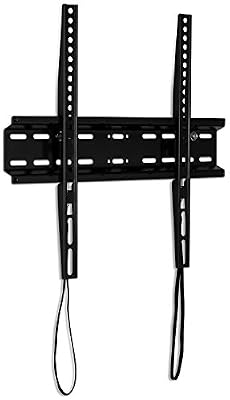 Mount-It! Ultra-Slim Fixed TV Wall Mount for 32–55 Inch Flat Screen TVs | Low Profile 1.1” Flush Design | VESA 200x200 to 400x400 | 77 lb Capacity | Quick Release Cords | 16” Stud Installation