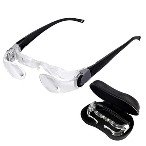 2.1X Max Vision - Gafas de aumento de dioptrías ajustables para leer y telly - Lupa de pantalla portátil ligera para video, teléfono y tableta