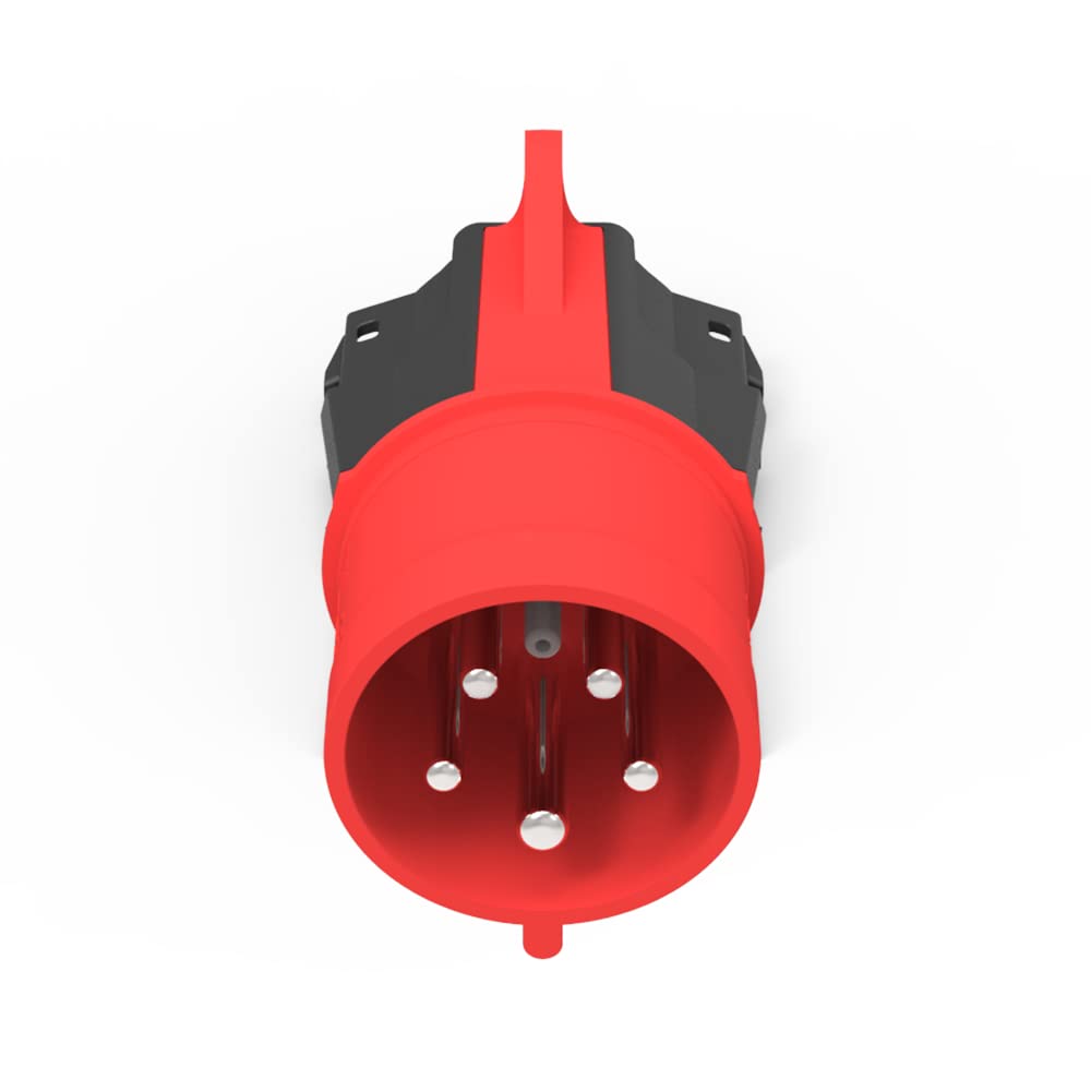 NRGkick Adapter 32 A 5-biegunowy, ładowanie 22 kW, do NRGkick Wallbox, czerwony, czarny