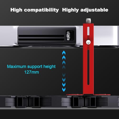 Soporte para GPU con imán ajustable antideslizante color rojo miniatura 3