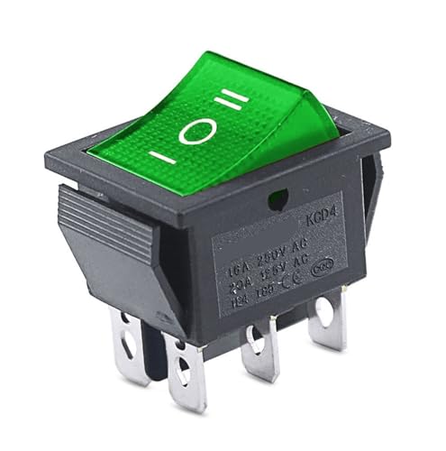 Interruptor basculante KCD4 de 3 posiciones para reparar electrodomésticos y maquinaria de taller