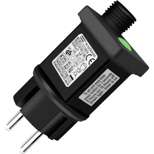 Cozymeow 24V Netzteil Lichterkette 8 Modi Stecker mit Timer,...