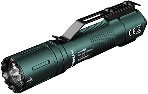 ACEBEAM P15 Rechargeable SFT40 HI LED Flashlight - 1700 Lumen, 330 Meters, Various Color Options (EDC Black)