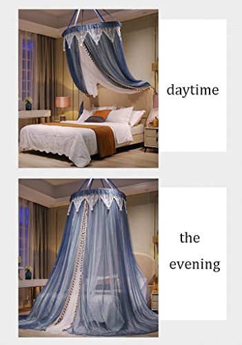 Cortina de cama mosquitera estilo princesa OKUOKA de alta densidad rosa 8