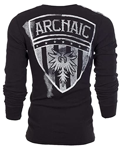 Archaic by Affliction Men's Long Sleeve Thermal Shirt Uprising Now3