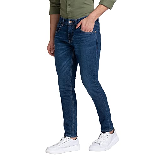 Image of Spykar Men's Mid Rise Slim Fit Jeans