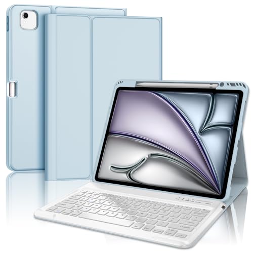 Clavier Pour Tablette Vanwin Étui Clavier Pour IPad Mini 7/6, 8,3 Pouces, Clavier Folio Bluetooth, Clavier Magnétique Amovible à 150 Degrés, Résistant Aux Rayures Et Aux Chocs