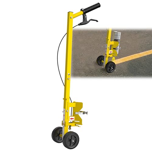 2395000 striping line painting wand industrial two-wheel striping spray paint wand for line paint stripe ground compatible with inverted striping paint yellowt-tip nozzle