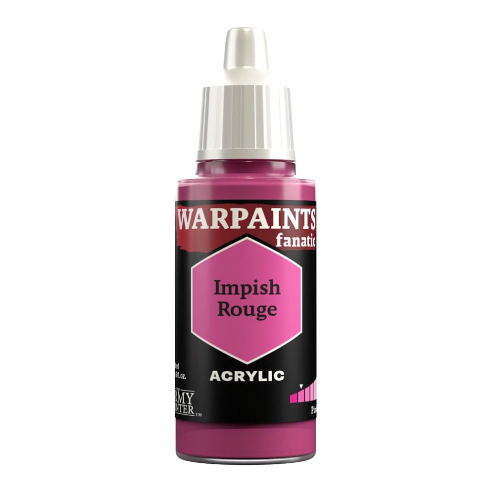 The Army Painter, Warpaints Fanatic Impish Rouge Single Acrylics, Miniature Hobby Painting, Quality Paint for Miniature Wargaming