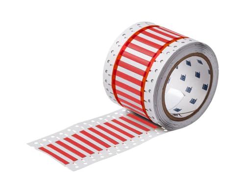 Brady 2HX-125-2-RD-S, 20 to 16 Gauge Wire Marking Sleeve, Red (Roll of 500 pcs)