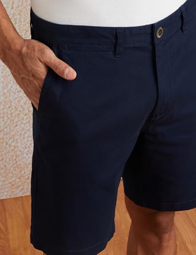 Image of Amazon Brand - Symbol Men's Cotton Rich Stretchable Regular Fit Chino Shorts |Slant Pockets