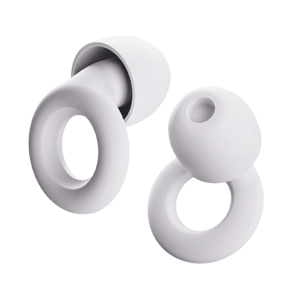 ZLEEPY® Hush Lite Earplugs for Sleep | Deep Sleep | Reduce Outside Noise | 24dB (SNR) Noise Reduction | Customisable Fit | Looped Earplugs | Good for Meditation | Portable | Support Small UK Business