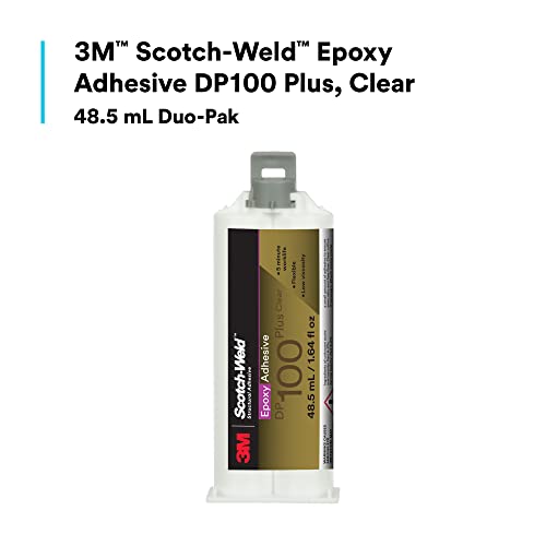 Professional Grade Clear Epoxy Adhesive, Fast Cure, 48.5 mL