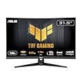 ASUS TUF Gaming VG32WQ3B, Monitor Curvo da 31,5", Quad HD VA (2560x1440), 0,5 ms (GTG), 180Hz, Tecnologia Extreme Low Motion Blur, FreeSync, 90% DCI-P3, Nero