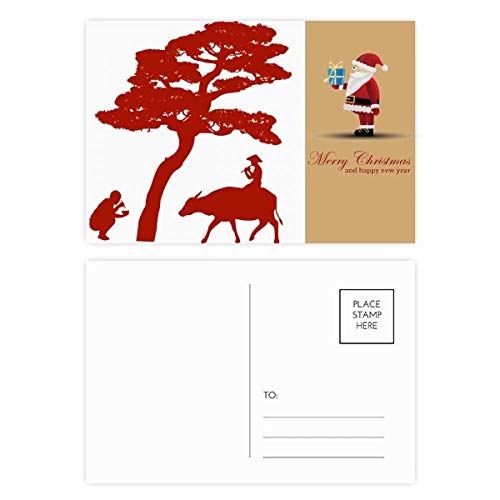 Cartes postales culture de vache en Chine : lot de 20 illustrations uniques pour passionnés